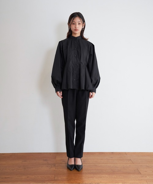My shawty(マイシャウティー)の「peplum design shirt(シャツ/ブラウス・レディース・ブラック/ホワイト/ライトブルー・FREE)」の12枚目の写真