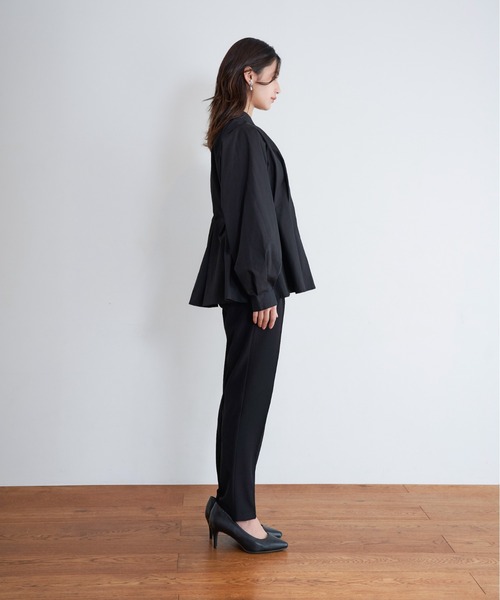 My shawty(マイシャウティー)の「peplum design shirt(シャツ/ブラウス・レディース・ブラック/ホワイト/ライトブルー・FREE)」の13枚目の写真