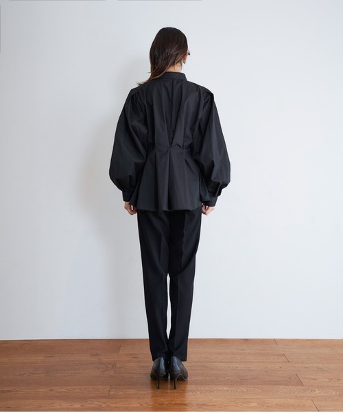 My shawty(マイシャウティー)の「peplum design shirt(シャツ/ブラウス・レディース・ブラック/ホワイト/ライトブルー・FREE)」の14枚目の写真