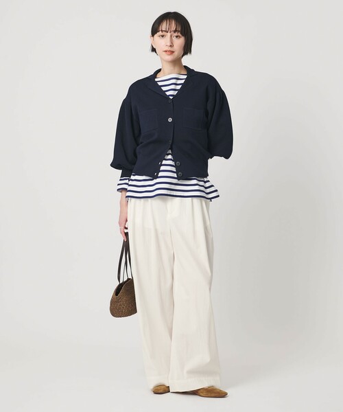 UNITED ARROWS（ユナイテッドアローズ）の「ツイル ダブルタック イージーパンツ OFF WHITE（その他パンツ・レディース・オフホワイト・34/36/38）」の4枚目の写真