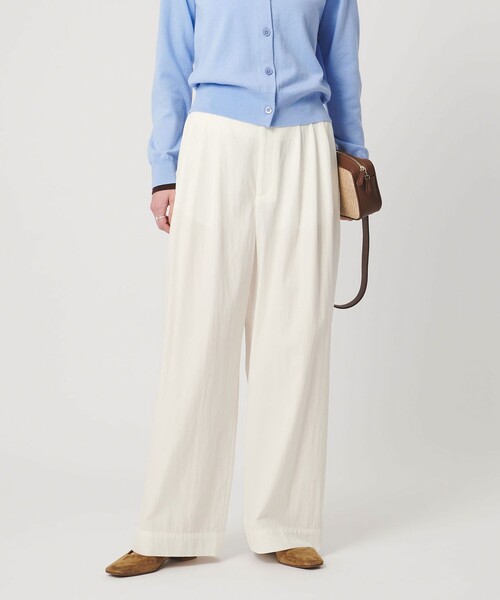 UNITED ARROWS（ユナイテッドアローズ）の「ツイル ダブルタック イージーパンツ OFF WHITE（その他パンツ・レディース・オフホワイト・34/36/38）」の5枚目の写真