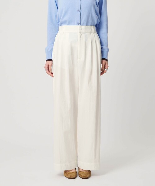 UNITED ARROWS（ユナイテッドアローズ）の「ツイル ダブルタック イージーパンツ OFF WHITE（その他パンツ・レディース・オフホワイト・34/36/38）」の8枚目の写真