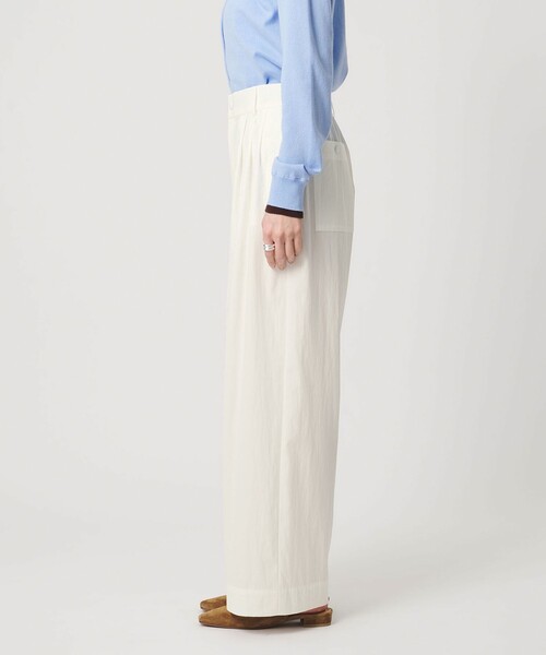 UNITED ARROWS（ユナイテッドアローズ）の「ツイル ダブルタック イージーパンツ OFF WHITE（その他パンツ・レディース・オフホワイト・34/36/38）」の9枚目の写真