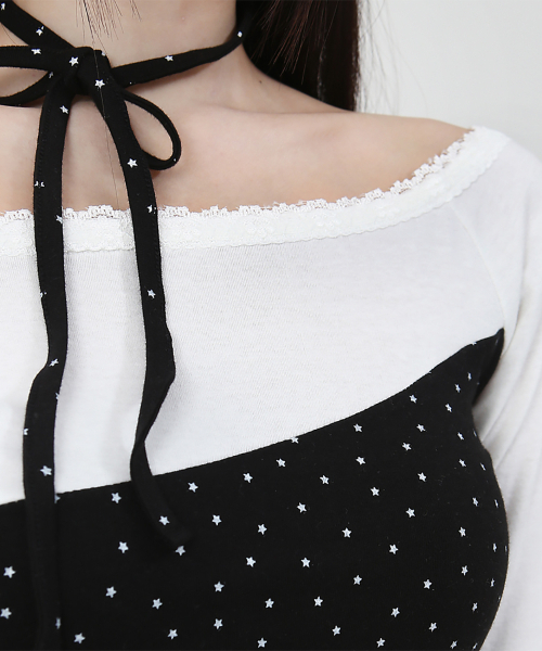 CATTLINE(カトリン)の「レースミニ星Tシャツブラック(Tシャツ/カットソー・レディース・ブラック・FREE)」の8枚目の写真