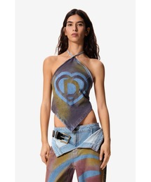 Desigual | 【Desigual×MASHA POPOVA】グラデーションハート ハルタートップスタイルボディスーツ(チューブトップ)
