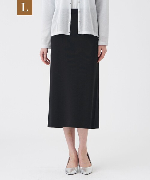 【L】【ウォッシャブル】SET-UP KNITスカート