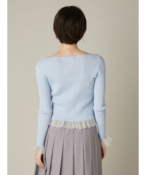 FURFUR(ファーファー)の「【UVカット】トリミングリブカーディガン【WEB限定カラー】(カーディガン/ボレロ・レディース・グレー/ブラック/サックスブルー/ホワイト/レッド・F)」の18枚目の写真