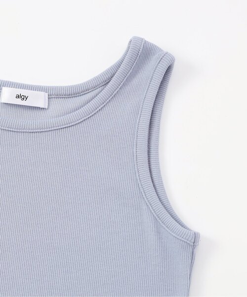 algy（アルジー）の「オフショルリブT&タンクセット（アンサンブル・キッズ・サックスブルー/アイボリー/チャコール・160/150/140/130）」の12枚目の写真
