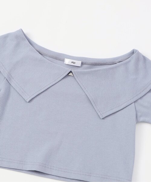 algy（アルジー）の「オフショルリブT&タンクセット（アンサンブル・キッズ・サックスブルー/アイボリー/チャコール・160/150/140/130）」の18枚目の写真