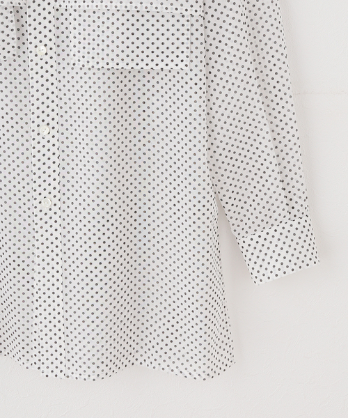 MIOSMOKEY(MIOSMOKEY)の「【MIOSMOKEY/ミオズモーキー】PLAID SHEER LAYEAD SHIRT(シャツ/ブラウス・レディース・ホワイト・FREE)」の11枚目の写真