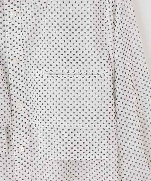 MIOSMOKEY(MIOSMOKEY)の「【MIOSMOKEY/ミオズモーキー】PLAID SHEER LAYEAD SHIRT(シャツ/ブラウス・レディース・ホワイト・FREE)」の2枚目の写真