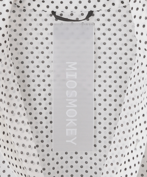 MIOSMOKEY(MIOSMOKEY)の「【MIOSMOKEY/ミオズモーキー】PLAID SHEER LAYEAD SHIRT(シャツ/ブラウス・レディース・ホワイト・FREE)」の4枚目の写真