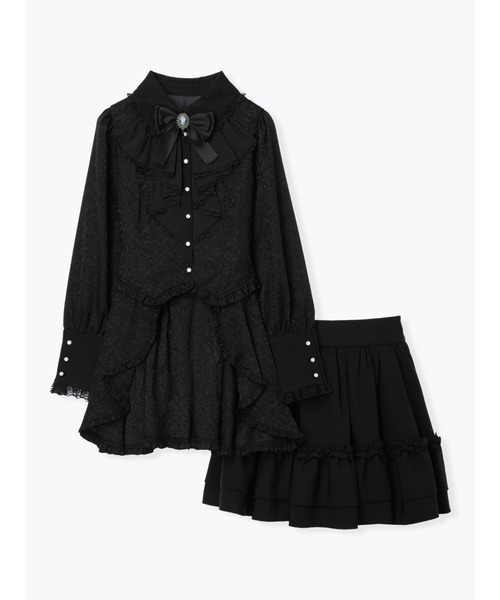 NOEMIE(ノエミー)の「ゴシックラッフルセットアップ(ワンピース・レディース・ブラック/パープル・M)」の11枚目の写真