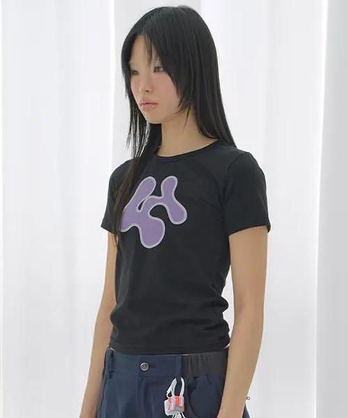 Ada.（エイダ）の「◇FANCYCLUB◇ブランド直輸入正規品/FY クラウド Tシャツ FY CLOUD TEE（Tシャツ/カットソー・レディース・ミント/ブラック・FREE）」の4枚目の写真