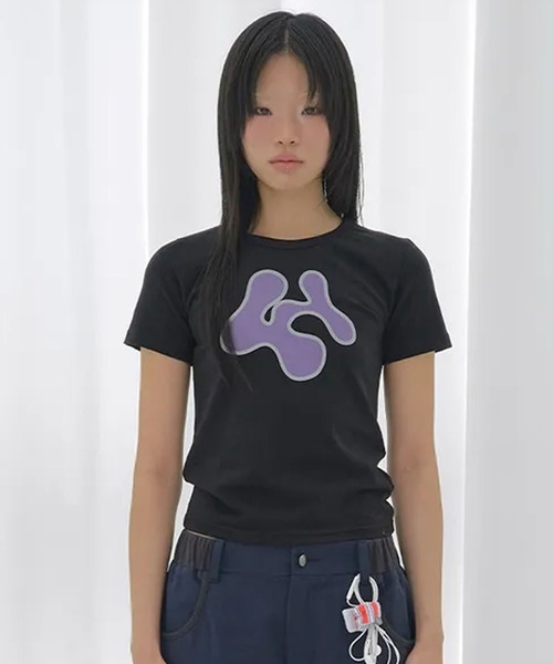 Ada.（エイダ）の「◇FANCYCLUB◇ブランド直輸入正規品/FY クラウド Tシャツ FY CLOUD TEE（Tシャツ/カットソー・レディース・ミント/ブラック・FREE）」の3枚目の写真