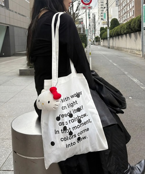 SETUP7(セットアップセブン)の「【THE READING ROOM PARIS】flat tote bag "Dot to Star" フラット グラフィックプリント トートバッグ コットン(トートバッグ・レディース・ホワイト/バーガンディー/スカイブルー・FREE)」の7枚目の写真