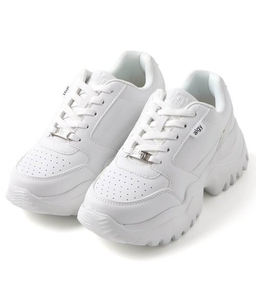 algy（アルジー）の「厚底スニーカー（スニーカー・キッズ・ブラック/オフホワイト・24/23/22/21/20）」の2枚目の写真