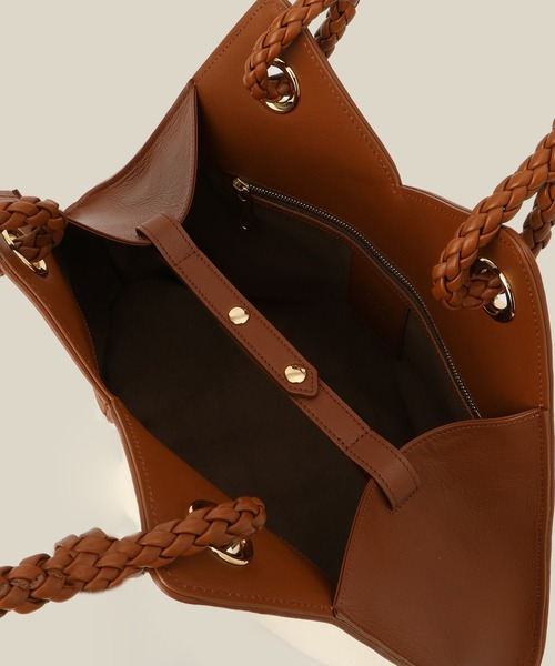 ROPE'（ロペ）の「【teau】navire（ナビーレ） TOTE BAG Large（ハンドバッグ・レディース・ネイビー/オフホワイト・FREE）」の6枚目の写真