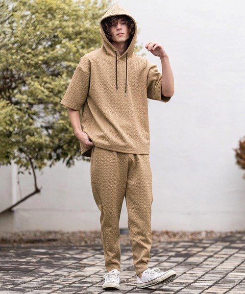 CAMBIO(カンビオ)の「mp14868- ケーブルニットソーパンツ(BP-BFS0110)(その他パンツ・メンズ・ベージュ/ブラック/ブルー/グレー・L/M/S)」の7枚目の写真