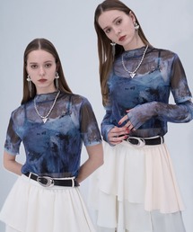 HARE | 2WAYニュアンスガラシアーT(HARE)(Tシャツ/カットソー)