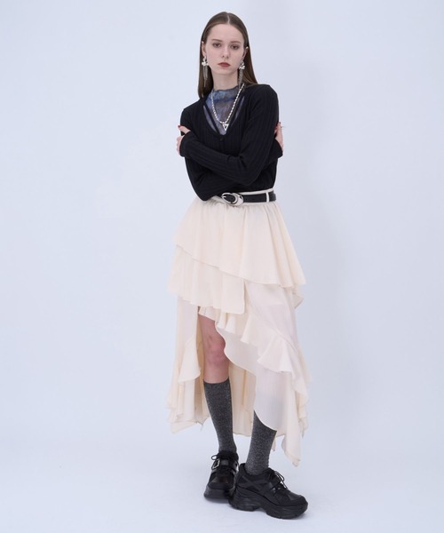 HARE（ハレ）の「2WAYニュアンスガラシアーT(HARE)（Tシャツ/カットソー・レディース・パープル/ブルー・FREE）」の3枚目の写真