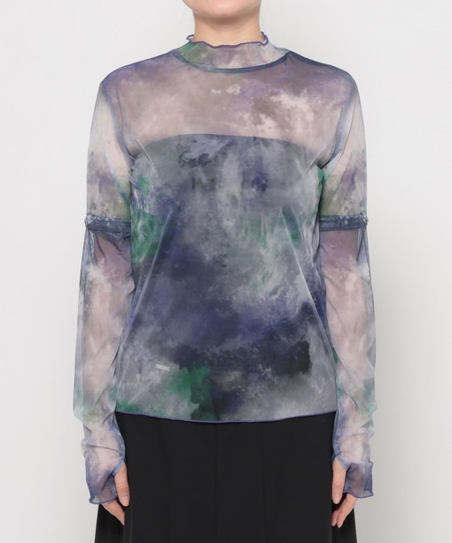 HARE（ハレ）の「2WAYニュアンスガラシアーT(HARE)（Tシャツ/カットソー・レディース・パープル/ブルー・FREE）」の18枚目の写真