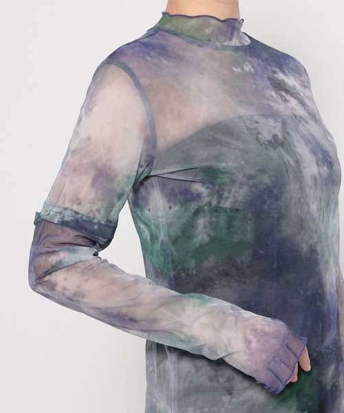 HARE（ハレ）の「2WAYニュアンスガラシアーT(HARE)（Tシャツ/カットソー・レディース・パープル/ブルー・FREE）」の22枚目の写真