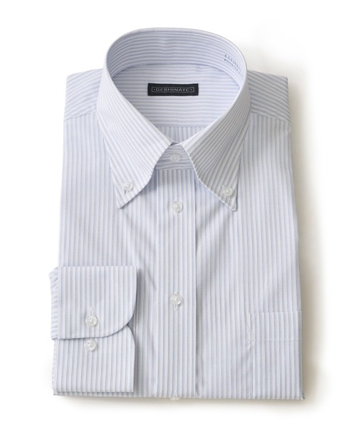 TETE HOMME(テットオム)の「アソート T/Cドレスシャツ / ボタンダウンビジネスシャツ(ビジネスシャツ・メンズ・ホワイト/グレー系1/ブルー/ホワイト系2/サックスブルー・LARGE/X-LARGE/MEDIUM)」の3枚目の写真
