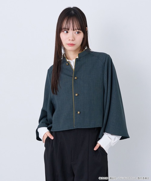 earth music&ecology（アースミュージックアンドエコロジー）の「弥電学園 制服イメージ ブラウス（シャツ/ブラウス・レディース・グリーン・FREE）」の11枚目の写真