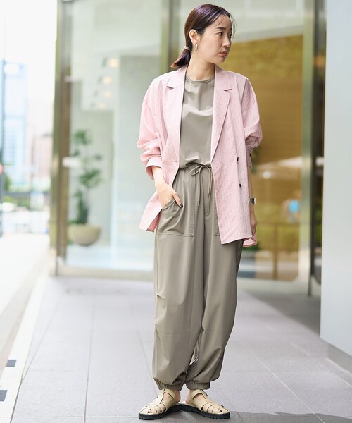 RONEL（ロネル）の「【RONEL】ストライプシャツジャケット（シャツ/ブラウス・レディース・ライトピンク/ナチュラル・M/S）」の12枚目の写真