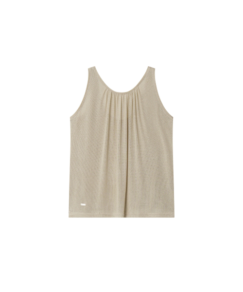 MAYVERU（メイバーユー）の「vinny linen sleeveless _ Beige（Tシャツ/カットソー・レディース・その他・FREE）」の3枚目の写真