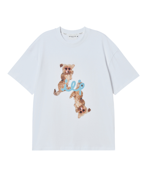 Beyond Closet（-）の「ハンドメイドサングラスディテール半袖Tシャツホワイト（Tシャツ/カットソー・メンズ・その他・MEDIUM/LARGE）」の2枚目の写真
