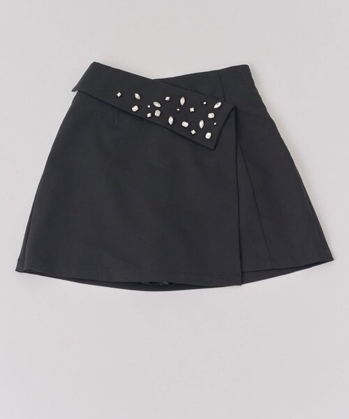 OLIVE des OLIVE（オリーブデオリーブ）の「【Belle Charme】Bijou Box Mini Skirt（スカート・レディース・グレー/ブラウン/ブラック・FREE）」の11枚目の写真