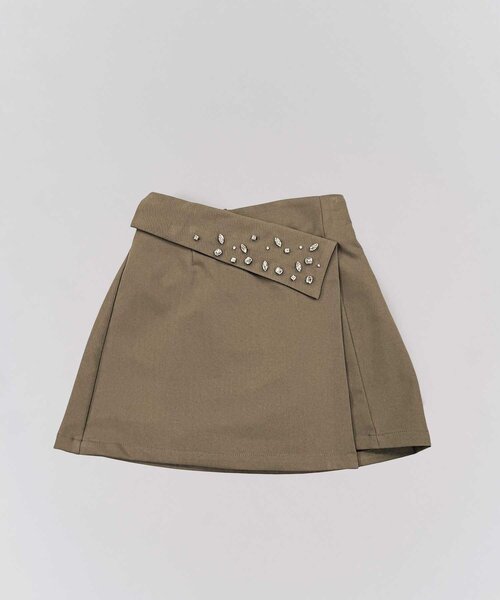 OLIVE des OLIVE（オリーブデオリーブ）の「【Belle Charme】Bijou Box Mini Skirt（スカート・レディース・グレー/ブラウン/ブラック・FREE）」の16枚目の写真