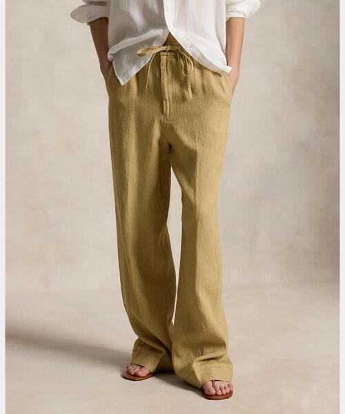 POLO RALPH LAUREN（ポロ ラルフ ローレン）の「リネン ドローストリング パンツ（その他パンツ・レディース・ブラウン系5・M/L/XXS/XS/S）」の5枚目の写真
