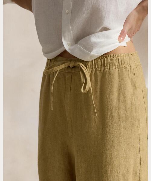 POLO RALPH LAUREN（ポロ ラルフ ローレン）の「リネン ドローストリング パンツ（その他パンツ・レディース・ブラウン系5・M/L/XXS/XS/S）」の7枚目の写真