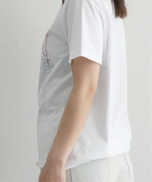 GANNI（ガニー）の「GANNI Basic jersey cocktail relaxed t-shirt（Tシャツ/カットソー・レディース・ホワイト・SMALL）」の4枚目の写真