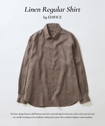 EDIFICE | シアー リネン レギュラーカラーシャツ(シャツ/ブラウス)
