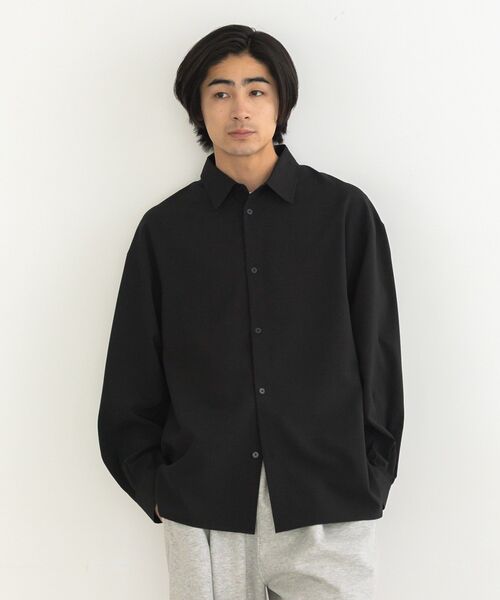 CRAFT STANDARD BOUTIQUE(クラフトスタンダードブティック)の「バルーンスリーブシャツ(シャツ/ブラウス・メンズ・グレー/ブラック・L/M)」の15枚目の写真