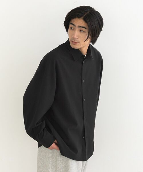 CRAFT STANDARD BOUTIQUE(クラフトスタンダードブティック)の「バルーンスリーブシャツ(シャツ/ブラウス・メンズ・グレー/ブラック・L/M)」の14枚目の写真