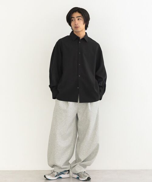 CRAFT STANDARD BOUTIQUE(クラフトスタンダードブティック)の「バルーンスリーブシャツ(シャツ/ブラウス・メンズ・グレー/ブラック・L/M)」の12枚目の写真