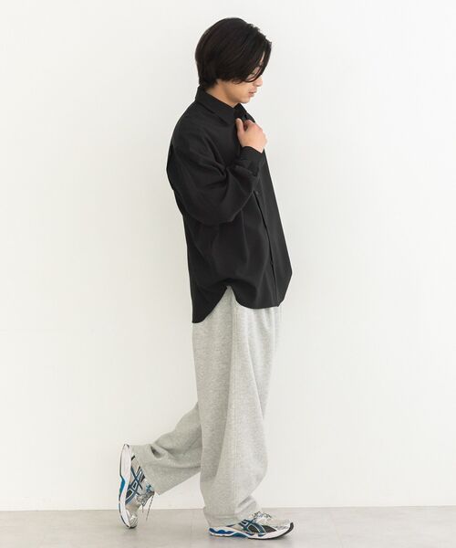 CRAFT STANDARD BOUTIQUE(クラフトスタンダードブティック)の「バルーンスリーブシャツ(シャツ/ブラウス・メンズ・グレー/ブラック・L/M)」の11枚目の写真
