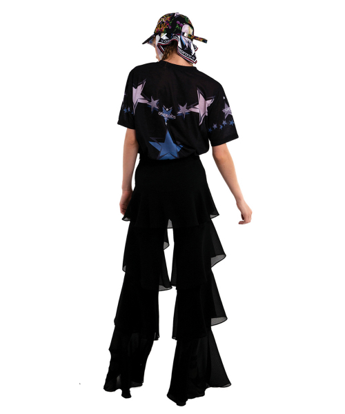 GREEDILOUS（グリディアス）の「ブラックラッフルパンツ（その他パンツ・レディース・その他・S/M/L/XS）」の4枚目の写真