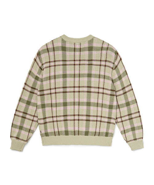 BOTT（ボット）の「BoTT / ボット Checked Knit（ニット/セーター・メンズ・アイボリー/ネイビー・MEDIUM/LARGE）」の6枚目の写真