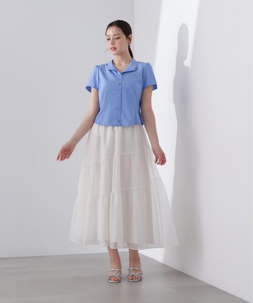 PROPORTION BODY DRESSING(プロポーションボディドレッシング)の「コンパクトレディ-シャツ / 1216110407(シャツ/ブラウス・レディース・ホワイト/ブルー/ブラック系その他・MEDIUM/SMALL)」の19枚目の写真