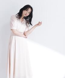 NATURAL BEAUTY BASIC | シャドーチェックカシュクールワンピース(ワンピース)