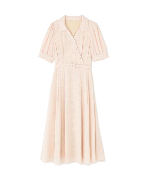 NATURAL BEAUTY BASIC(ナチュラルビューティーベーシック)の「シャドーチェックカシュクールワンピース(ワンピース・レディース・ネイビー/ラベンダー/ベージュ・P/S/MEDIUM)」の18枚目の写真