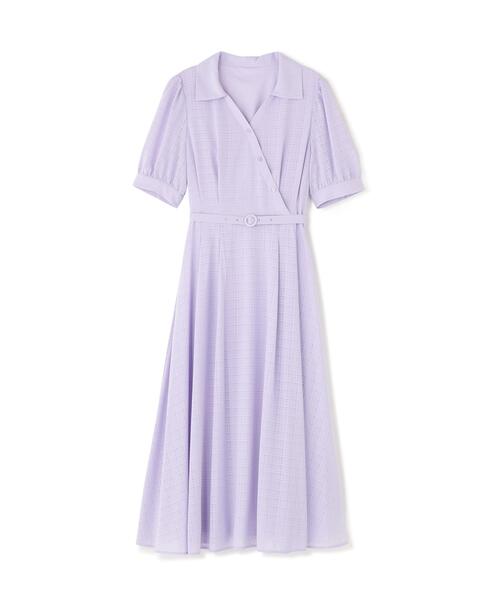 NATURAL BEAUTY BASIC(ナチュラルビューティーベーシック)の「シャドーチェックカシュクールワンピース(ワンピース・レディース・ネイビー/ラベンダー/ベージュ・P/S/MEDIUM)」の13枚目の写真