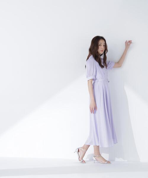 NATURAL BEAUTY BASIC(ナチュラルビューティーベーシック)の「シャドーチェックカシュクールワンピース(ワンピース・レディース・ネイビー/ラベンダー/ベージュ・P/S/MEDIUM)」の17枚目の写真