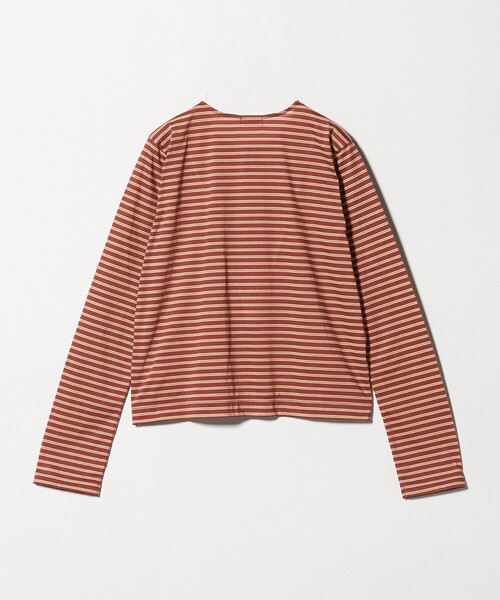 Steven Alan(スティーブンアラン)の「<Steven Alan>ボーダー カーディガン(カーディガン/ボレロ・レディース・ダークオレンジ/ライトブルー・FREE)」の6枚目の写真